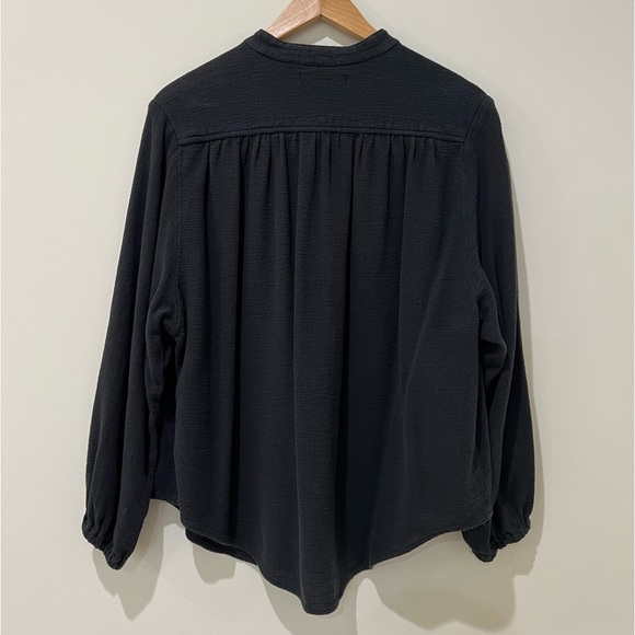 NA NIN Gloria Waffled Top Faded Black - Picture 6 of 8